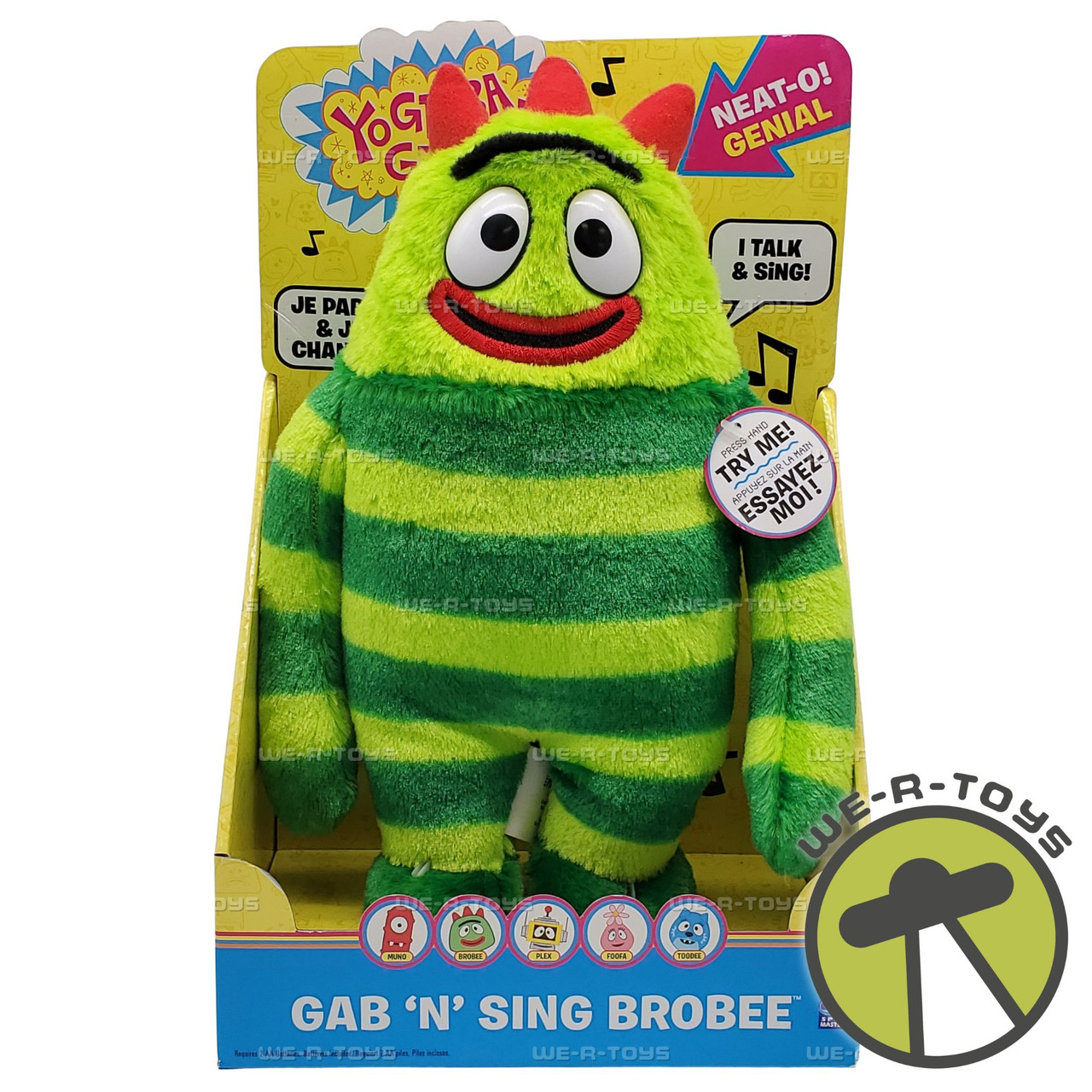Yo Gabba Gabba! Gab N Sing Brobee 2008 Spin Master 20012120