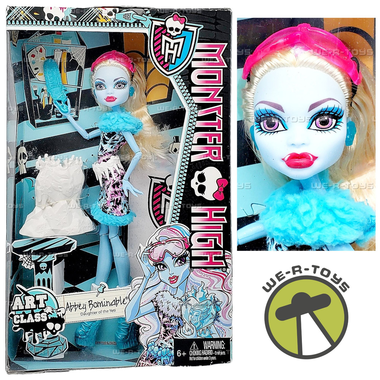 Monster High Art Class Abbey Bominable Doll BDF13 Mattel 2013 We