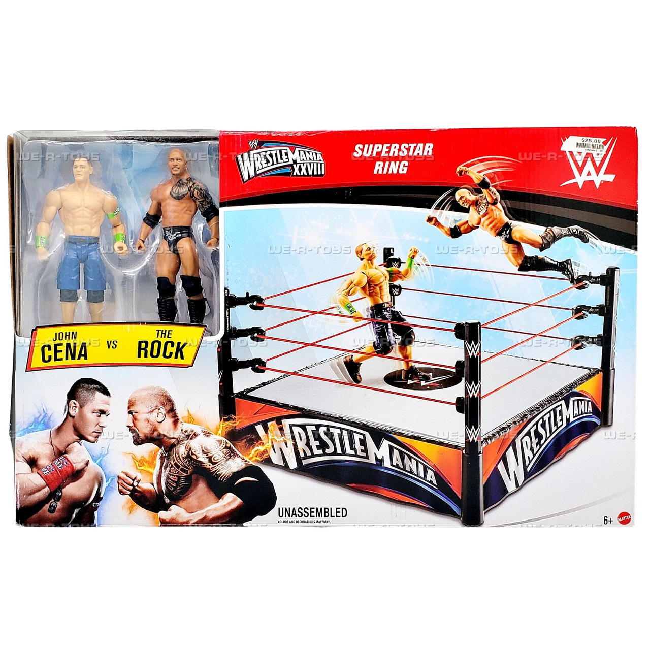 WWE マテル　GLG ジェイク&モリス&アンソニー　カスタム　3体セット WrestleMania XXVIII Superstar Ring John Cena vs The Rock Figure
