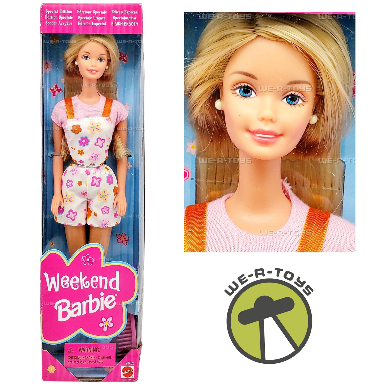 Barbie Weekend Doll Multilingual Box 1998 Mattel 23462 - We-R-Toys