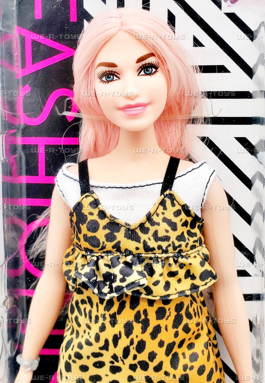 Barbie Fashionistas 109 Curvy Pink Hair Doll Mattel FXL49
