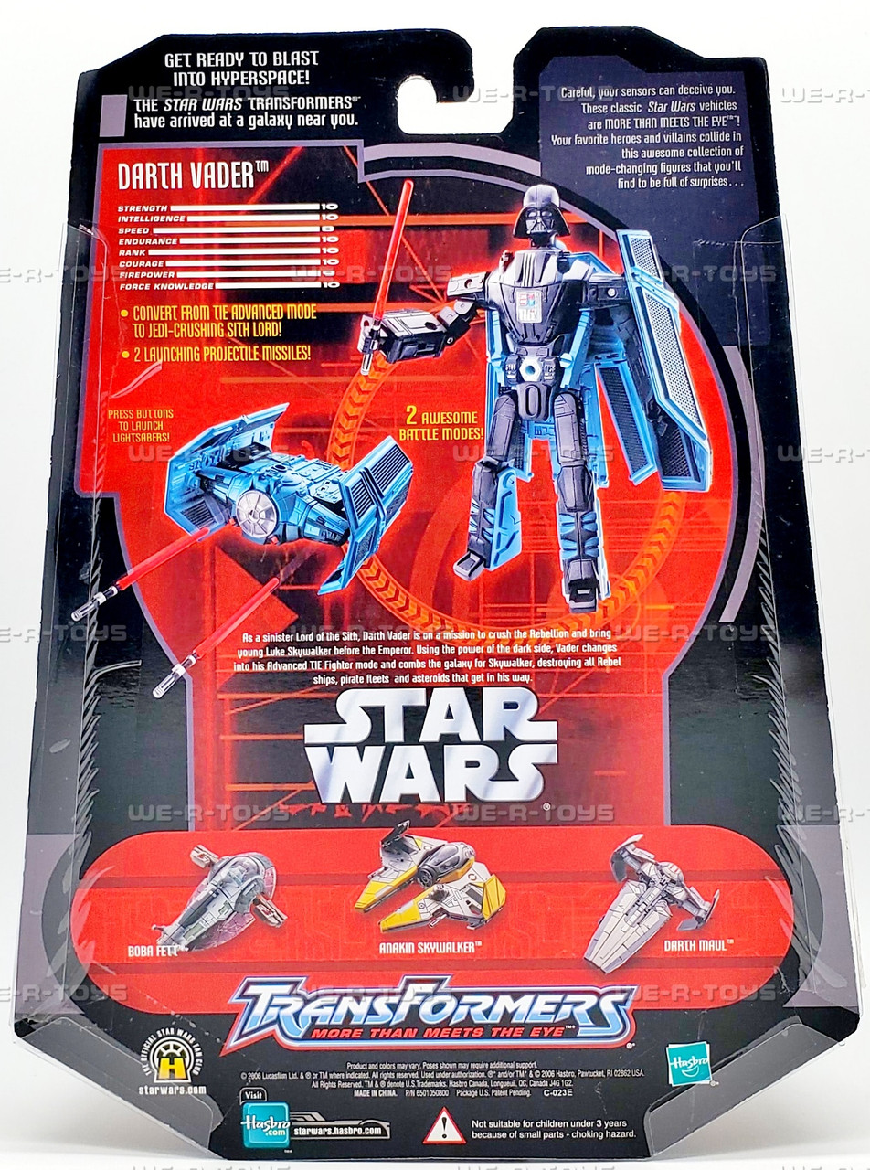Star Wars Transformers Darth Vader TIE Advanced Action Figure 2006