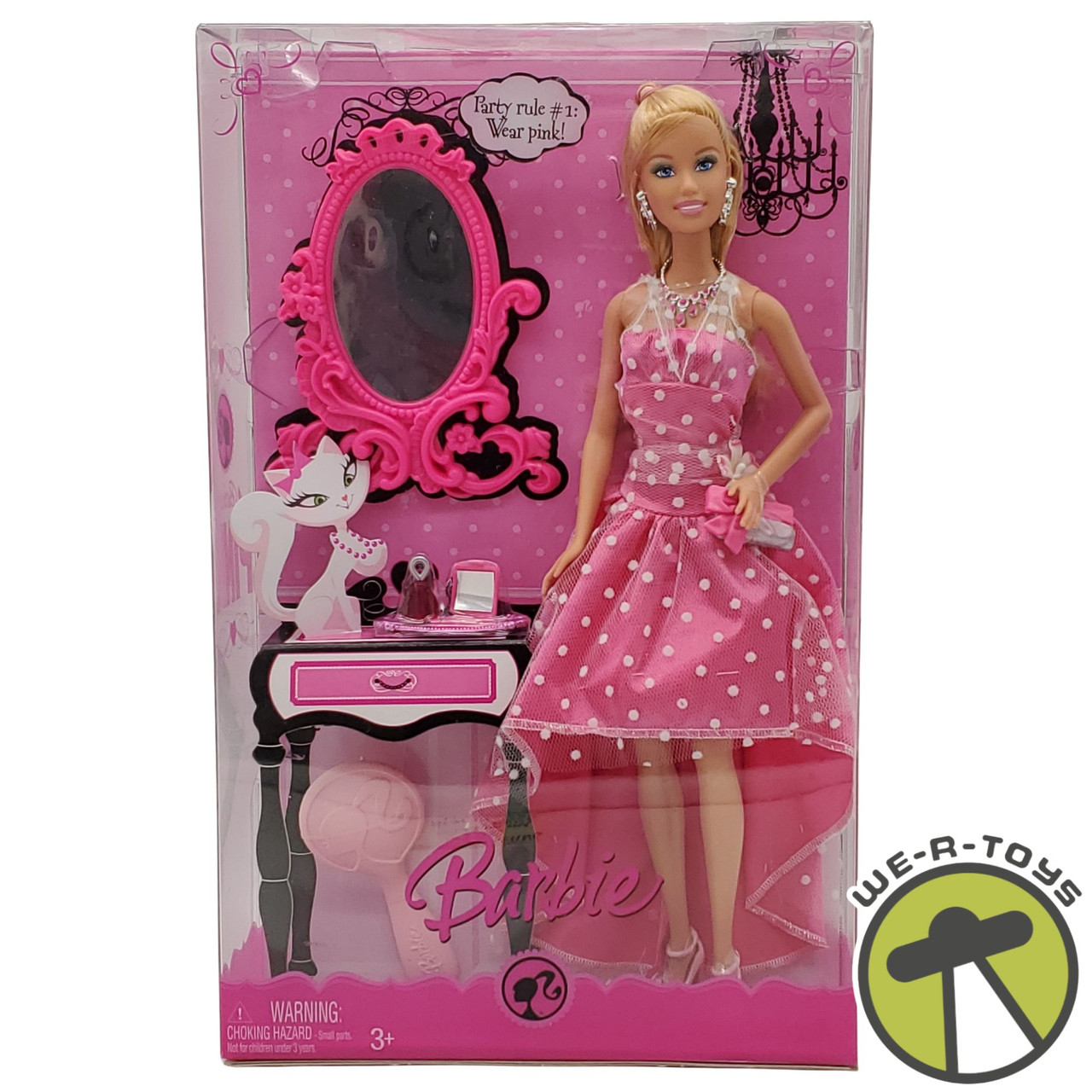 Barbie Color Your World Pink Party Dress Doll 2008 Mattel