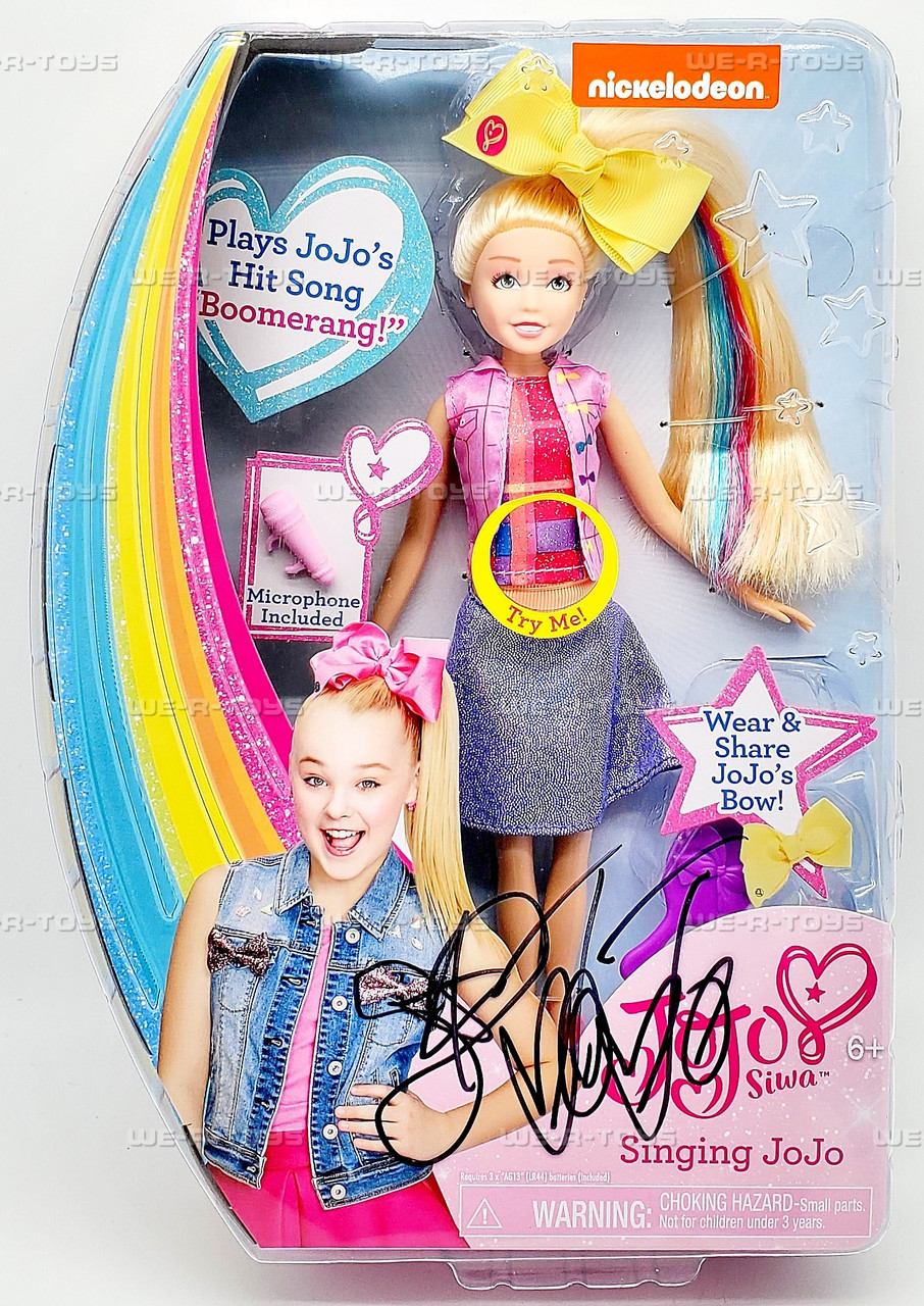 Nickelodeon Singing Jojo Siwa Doll Autographed 2017 Just Play