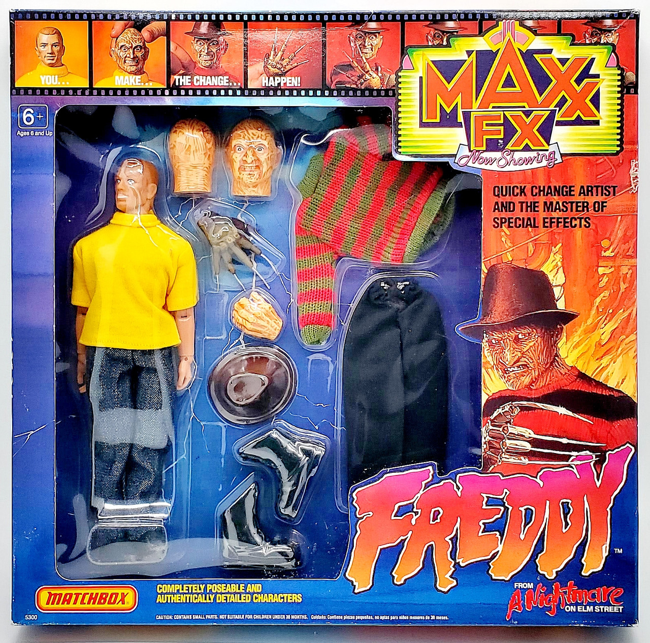 Maxx FX Freddy From A Nightmare on Elm Street Action Figure Set