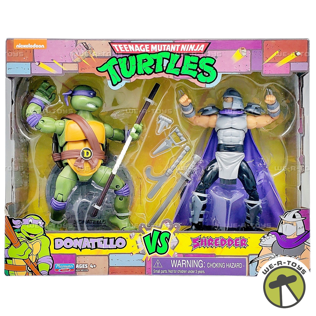 Teenage Mutant Ninja Turtles Donatello vs Shredder Action Figure 2 
