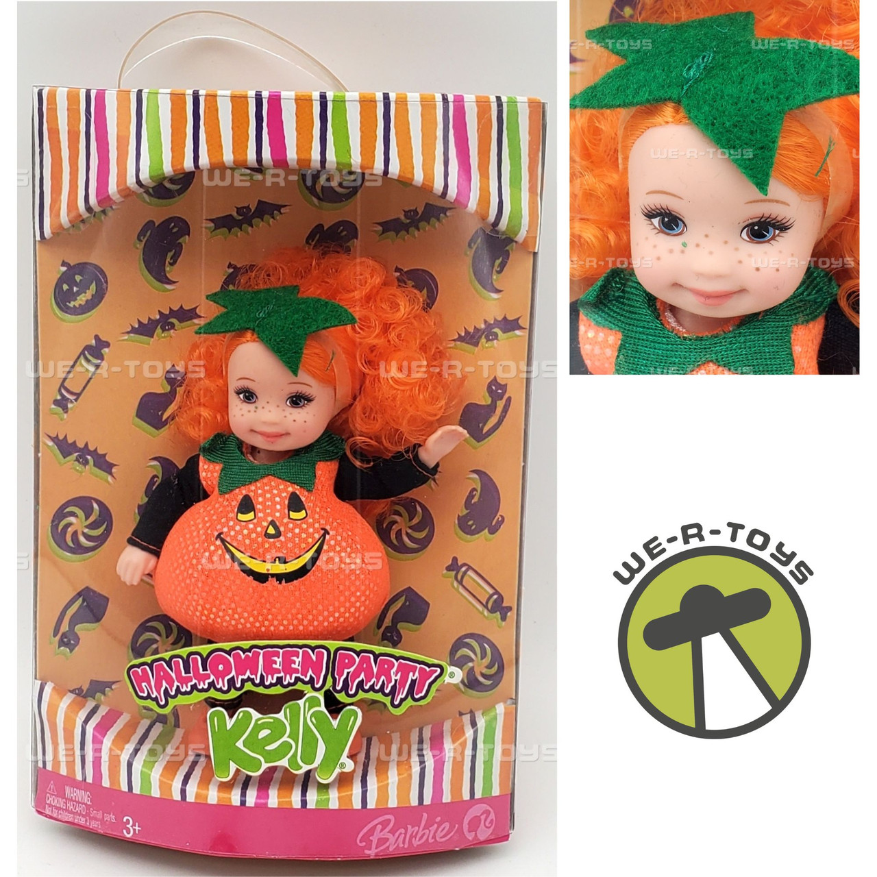 Kelly Halloween Party Pumpkin Costume Miranda Doll 2007 Mattel No