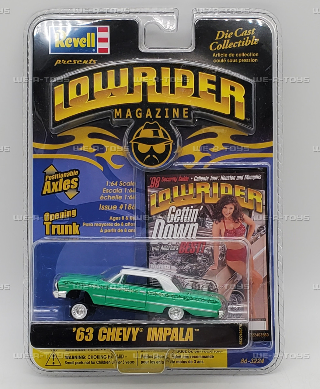 Lowrider Magazine Issue 186 Green '63 Chevy Impala 2004 Revell