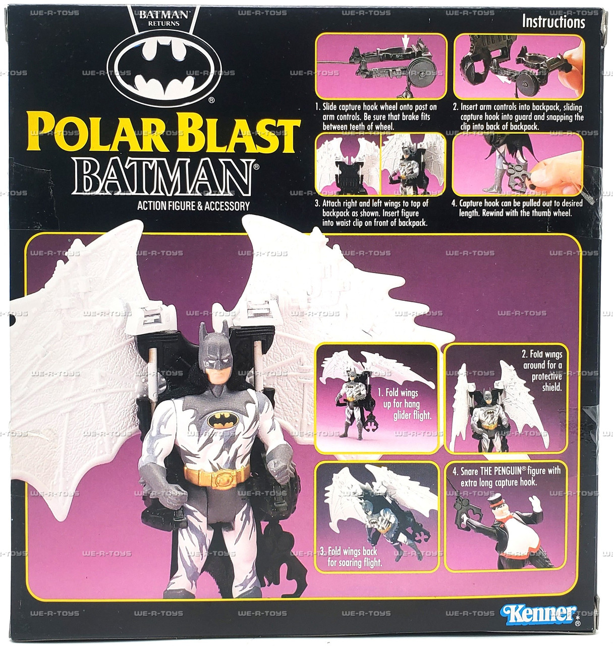 DC Batman Returns Polar Blast Batman Figure Toys R Us Edition 1991