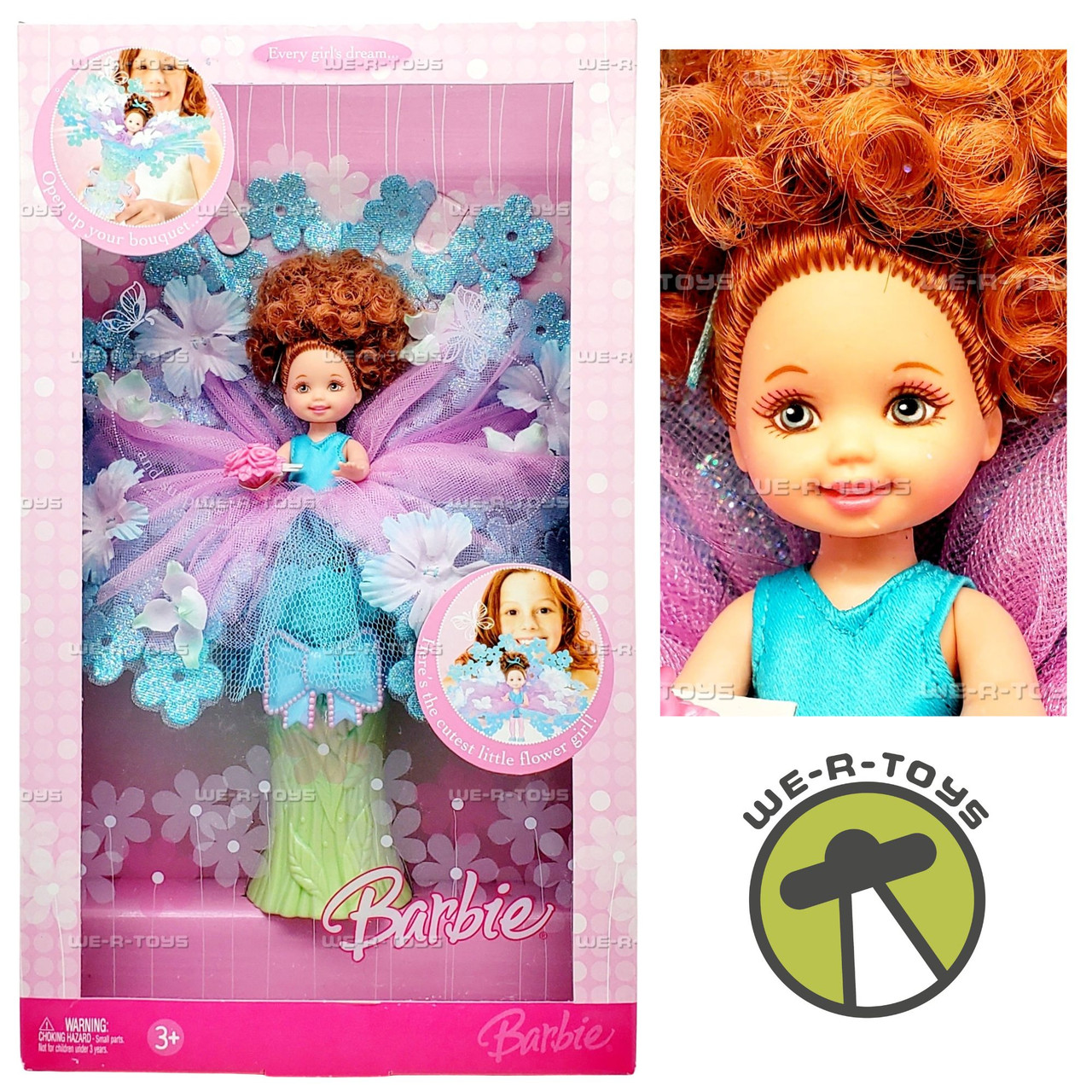 Barbie Flower Girl Redhead Kelly Doll 2006 Mattel L0054 - We-R-Toys