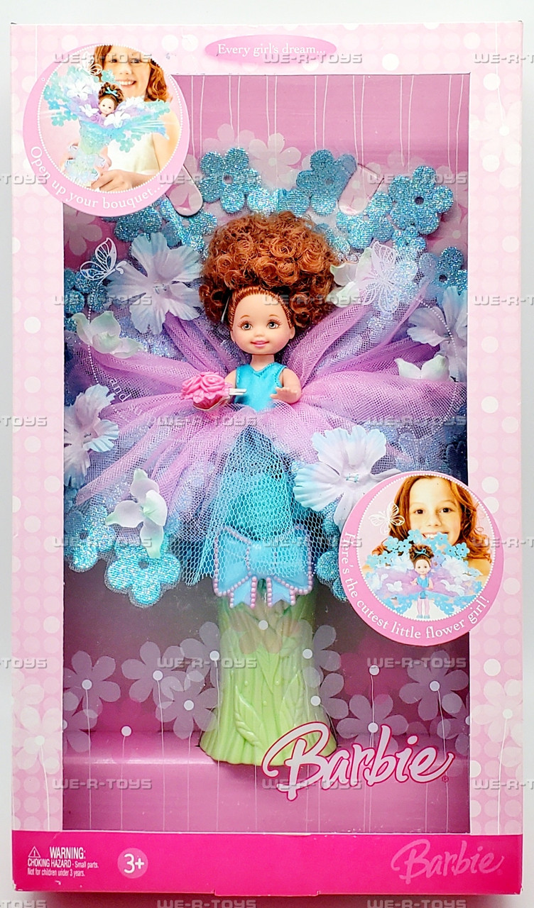 Barbie Flower Girl Redhead Kelly Doll 2006 Mattel L0054 - We-R-Toys