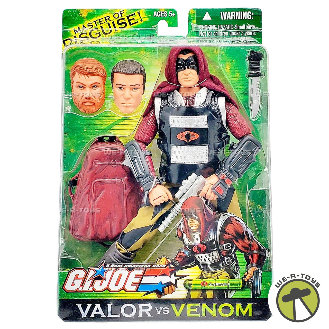 G.I. Joe Valor vs Venom Zartan Action Figure 2003 Hasbro 50900