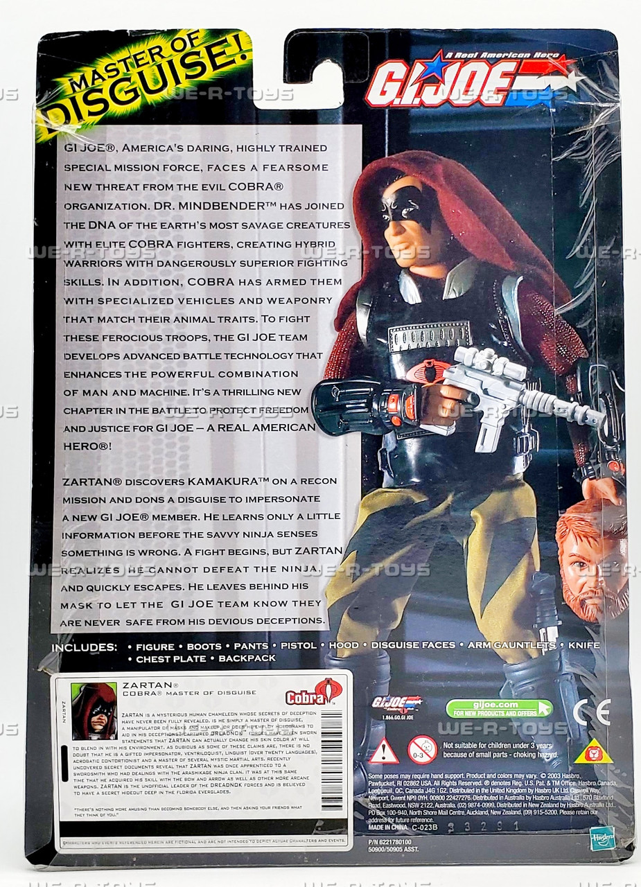 G.I. Joe Valor vs Venom Zartan Action Figure 2003 Hasbro 50900