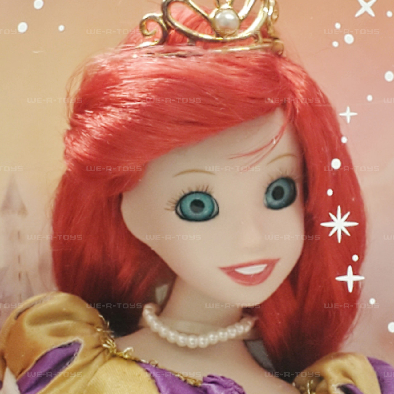 Disney Enchanted Tales Ariel Porcelain Doll 2007 Brass Key
