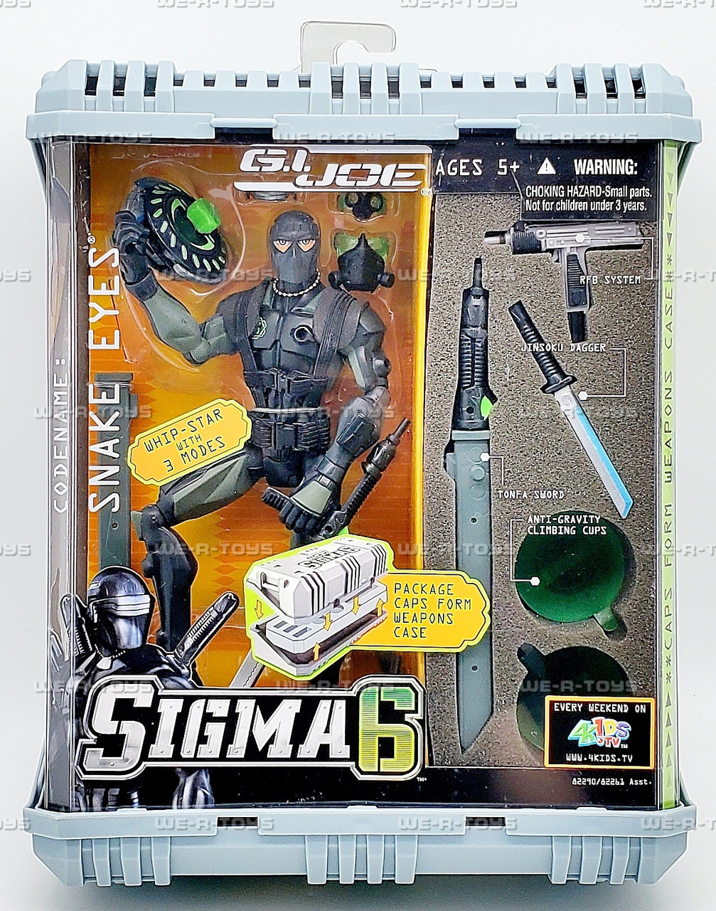 G.I. Joe Sigma 6 Codename Snake Eyes Action Figure Hasbro 82290
