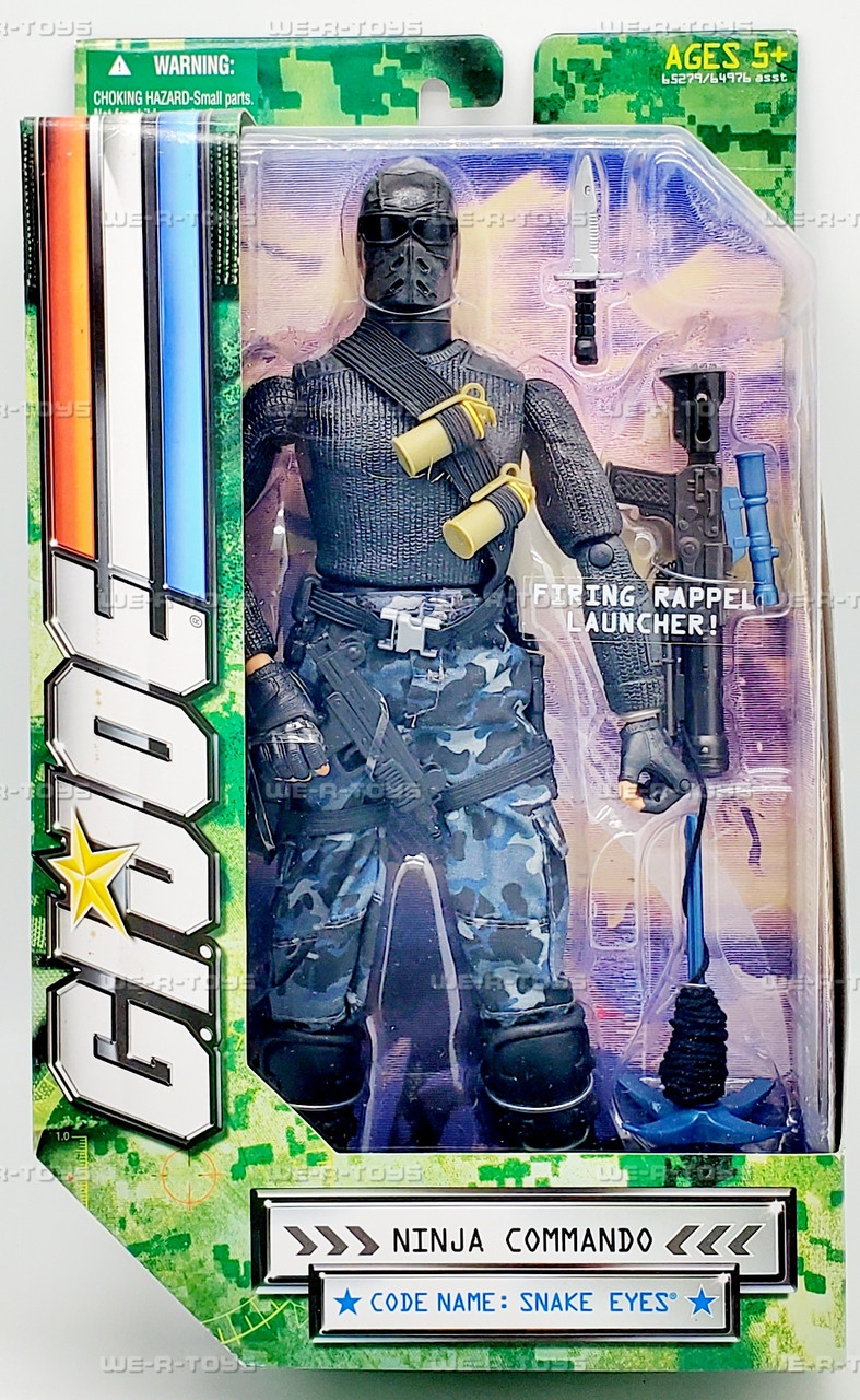G.I. Joe Ninja Commando Code Name Snake Eyes Action Figure