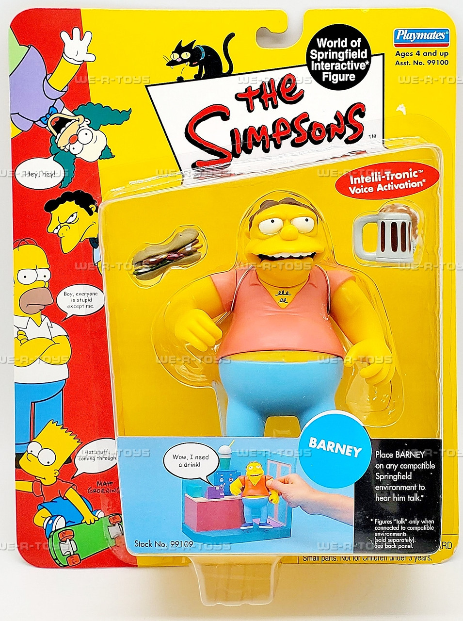The Simpsons World of Springfield Barney Gumble Wave 2 Action
