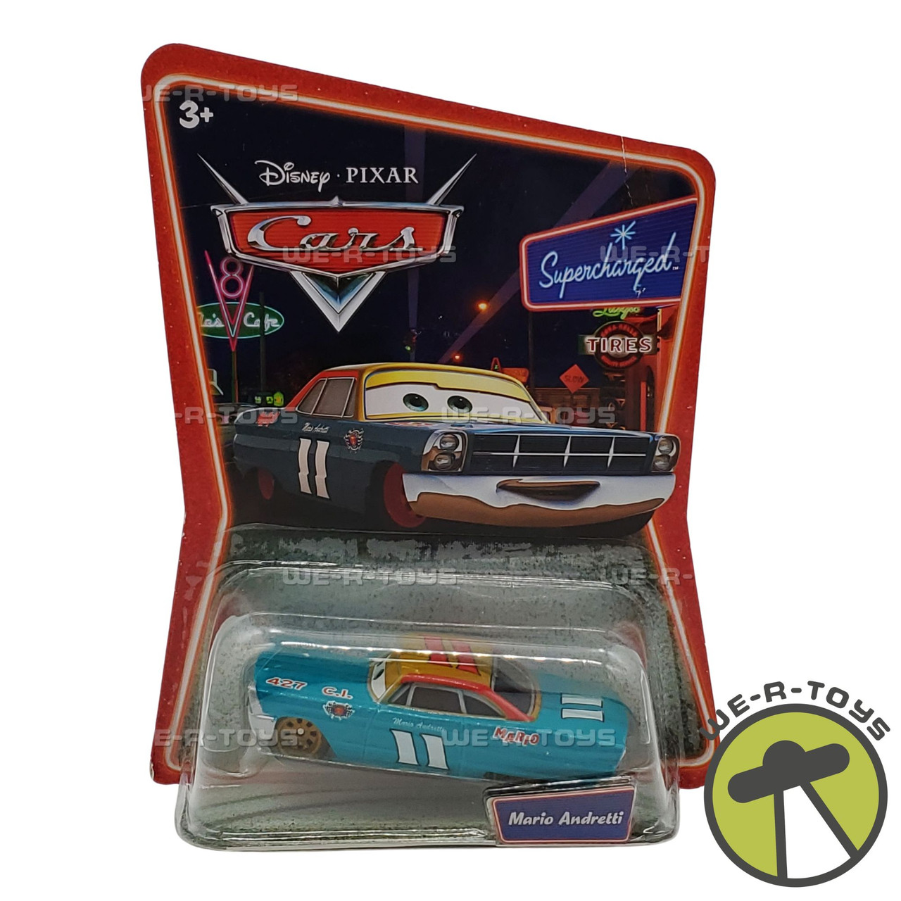 Disney Pixar Cars Supercharged Mario Andretti Mattel L4153 NEW