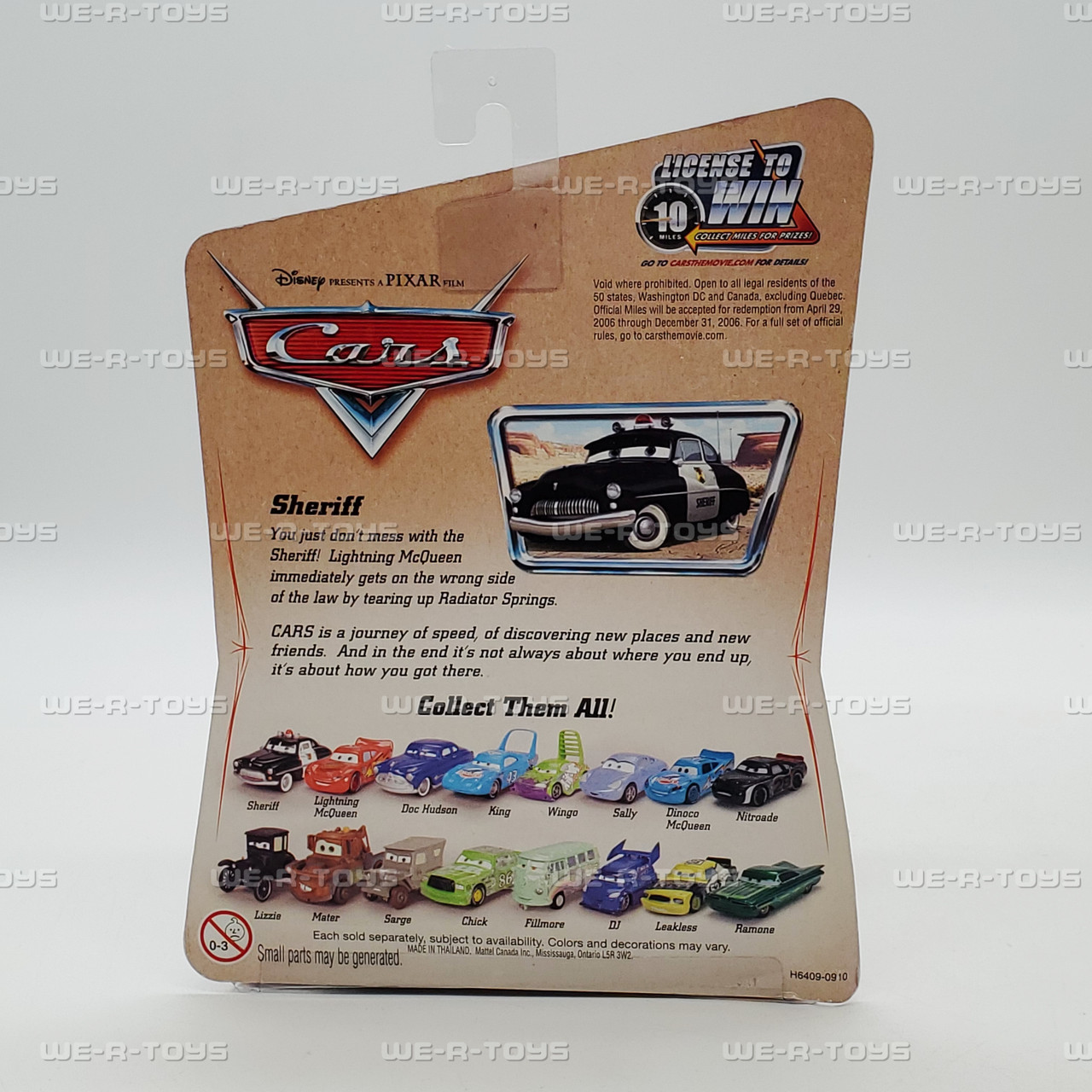 Disney Pixar The World Of Cars Sheriff 2006 Mattel H6409 NEW - We