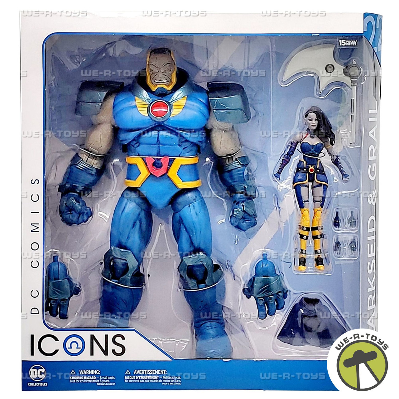 DC Comics Icons Darkseid and Grail Action Figure 2 Pack DC