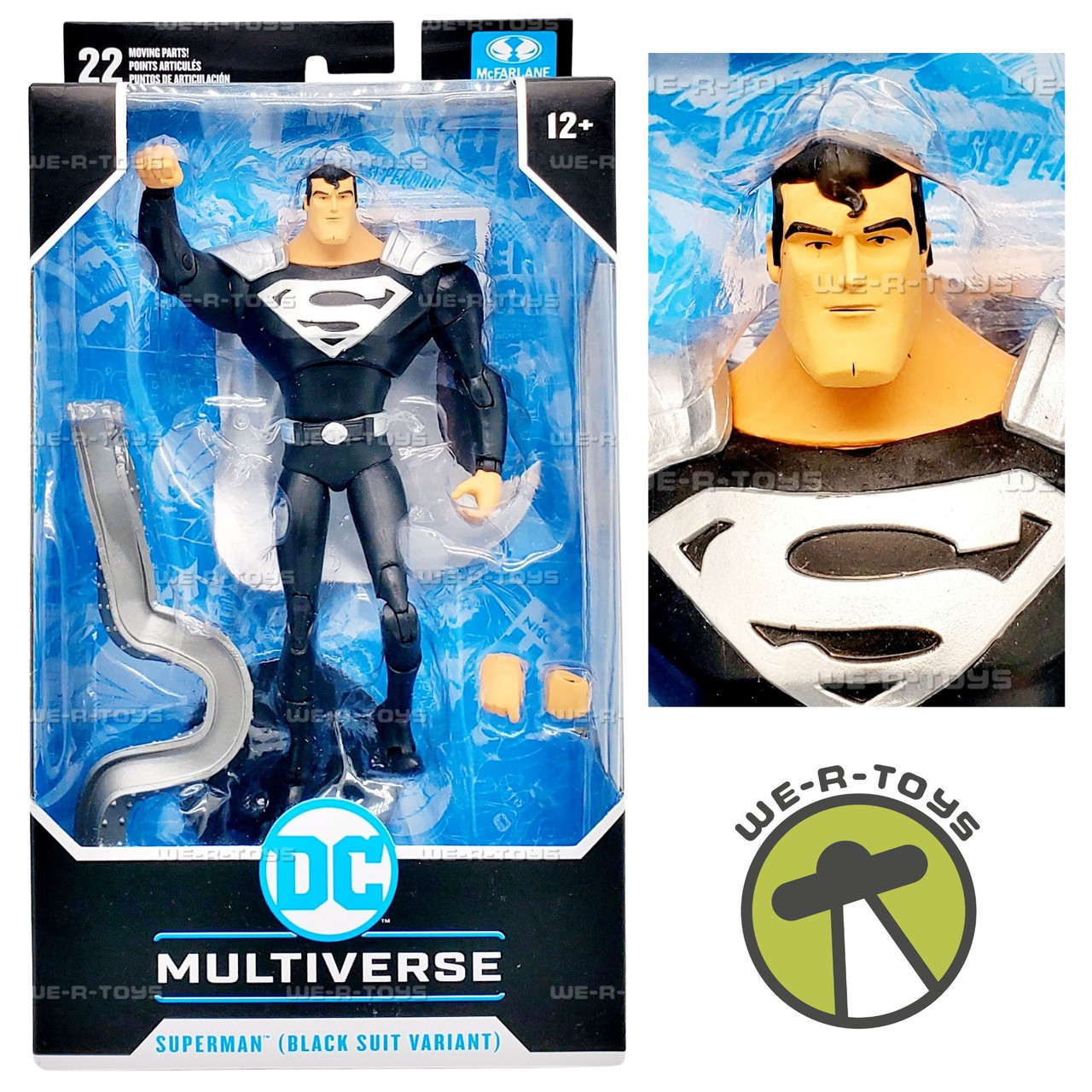 DC Multiverse Animated Series Superman Black Suit Variant Figure