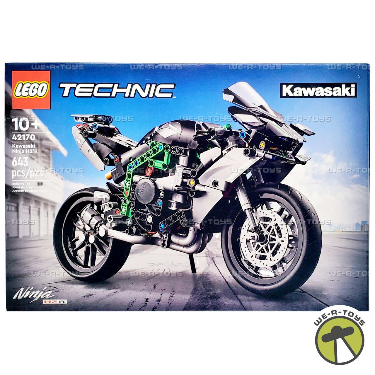 LEGO Technic Kawasaki Ninja H2R 643 Piece Building Set 42170 - We
