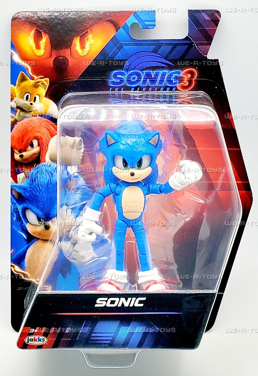 Sonic the Hedgehog 3 Sonic Action Figure 2024 Jakks Pacific 42397