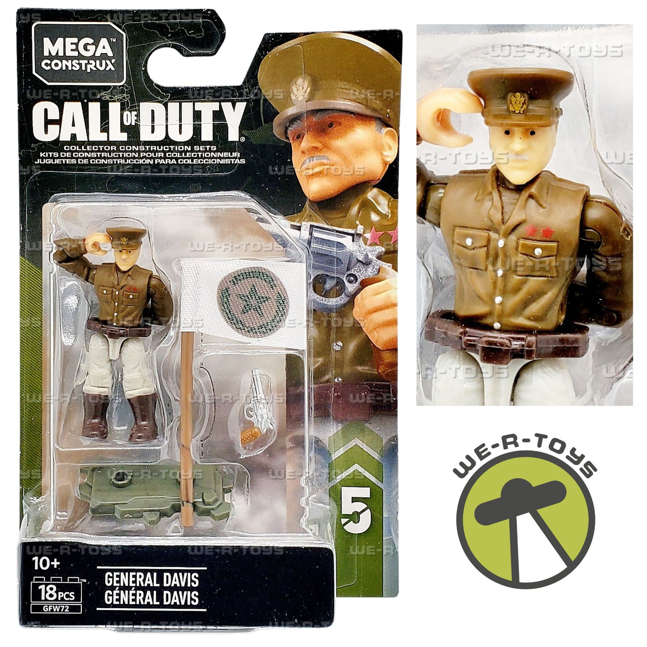 Mattel Mega Construx Call Of Duty WW2 – Set Costruzione Pilota Con Dettagli Stampati – Personaggio Collezionabile Da Costruire