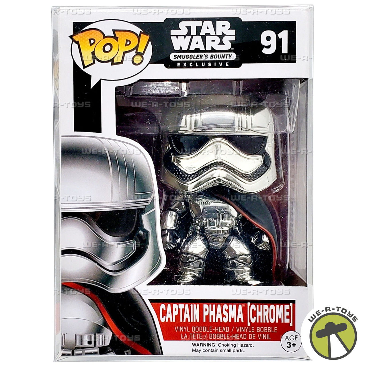 Funko POP Star Wars Captain Phasma 91 Chrome Smugglers Bounty