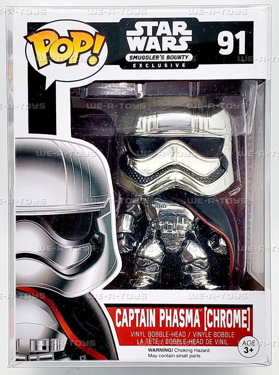 Funko POP Star Wars Captain Phasma 91 Chrome Smugglers Bounty