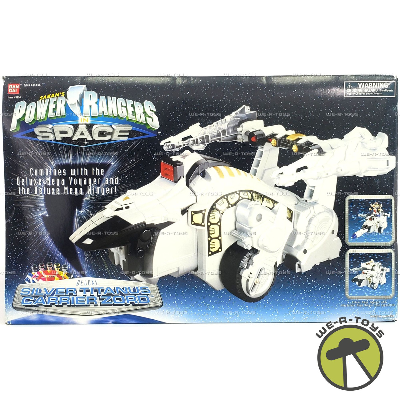 Saban's Power Rangers in Space Deluxe Silver Titanus Carrier Zord
