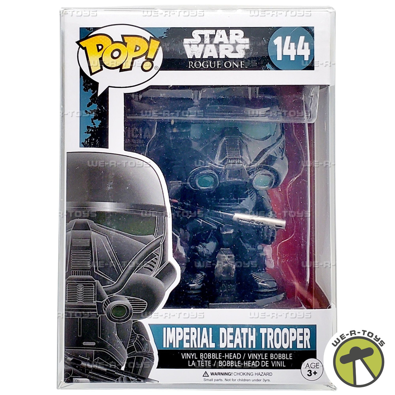 Figura Star Wars Wobbler – Scarif Stormtrooper De Rogue One, Diseño De Cabeza Móvil. Coleccionable Oficial Funko, Ideal Para Fans De La Saga