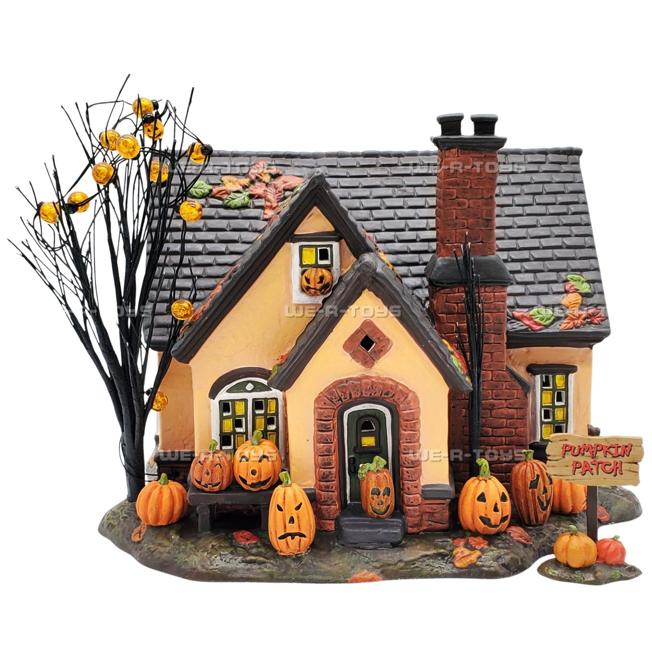 Dept 56 Halloween Trick or Treat Lane the Pumpkin House Lighted