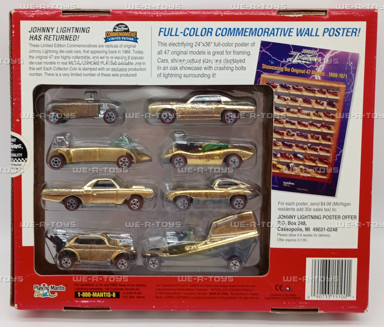 Johnny Lightning Commemorative Limited Edition 1969-1970 8 Car Set