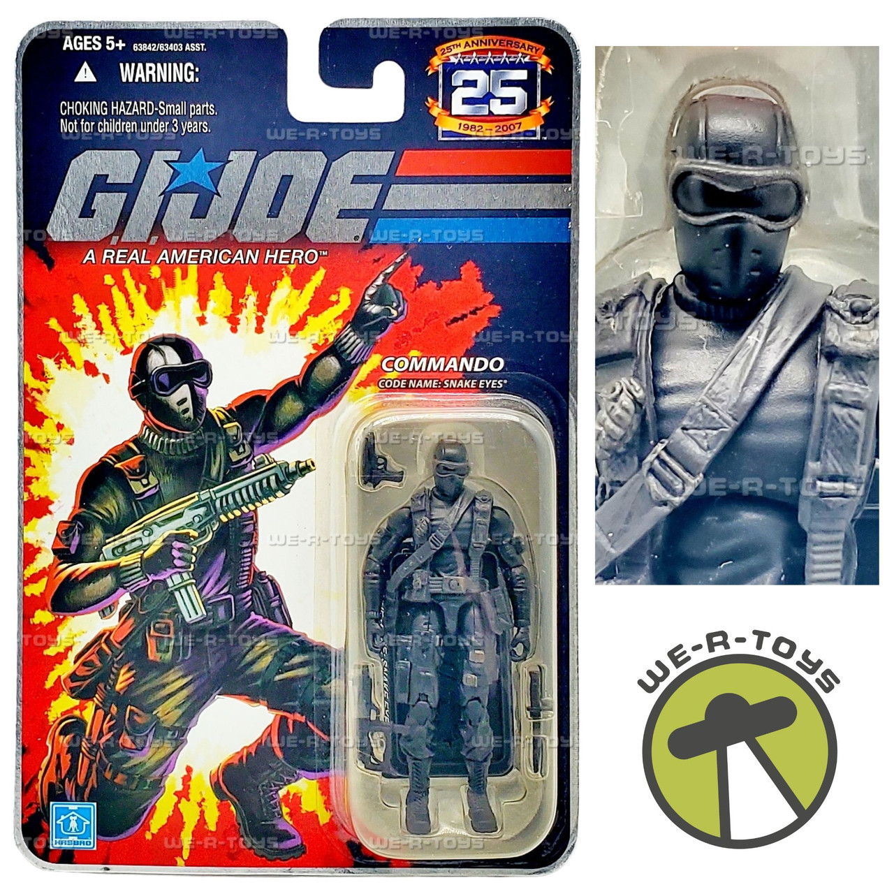 G.I. Joe 25th Anniversary Snake Eyes Action Figure 2007