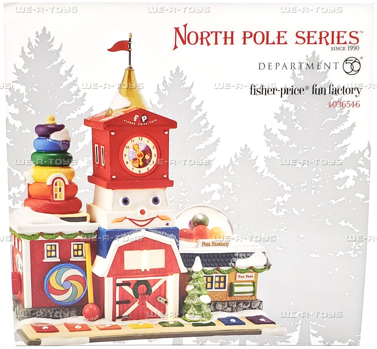 Dept 56 North Pole Series Fisher-Price Fun Factory Lighted 4036546