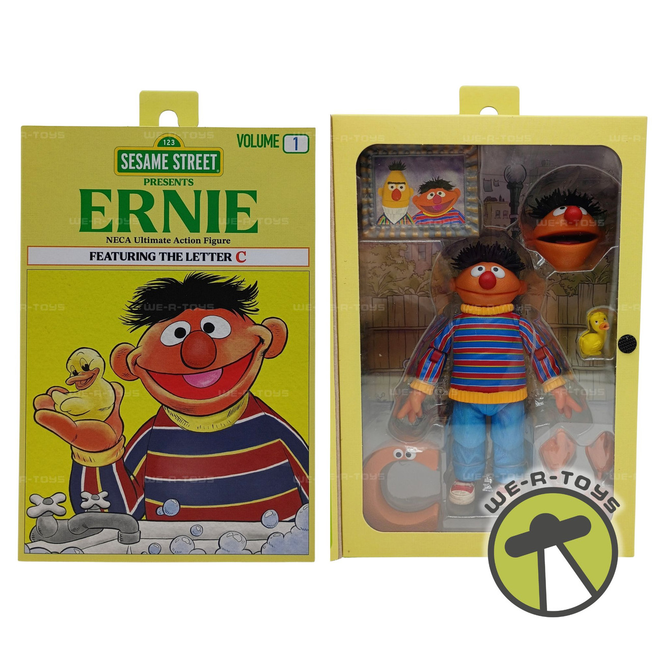Sesame Street Ernie Ultimate Action Figure Featuring The Letter 'C