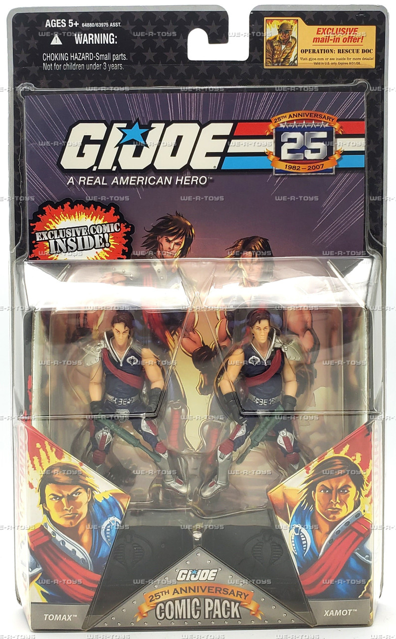 G.I. Joe 25th Anniversary Comic Pack Tomax and Xamot Action Figure