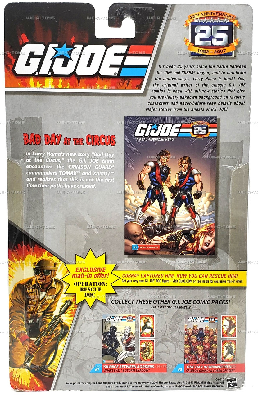 G.I. Joe 25th Anniversary Comic Pack Tomax and Xamot Action Figure