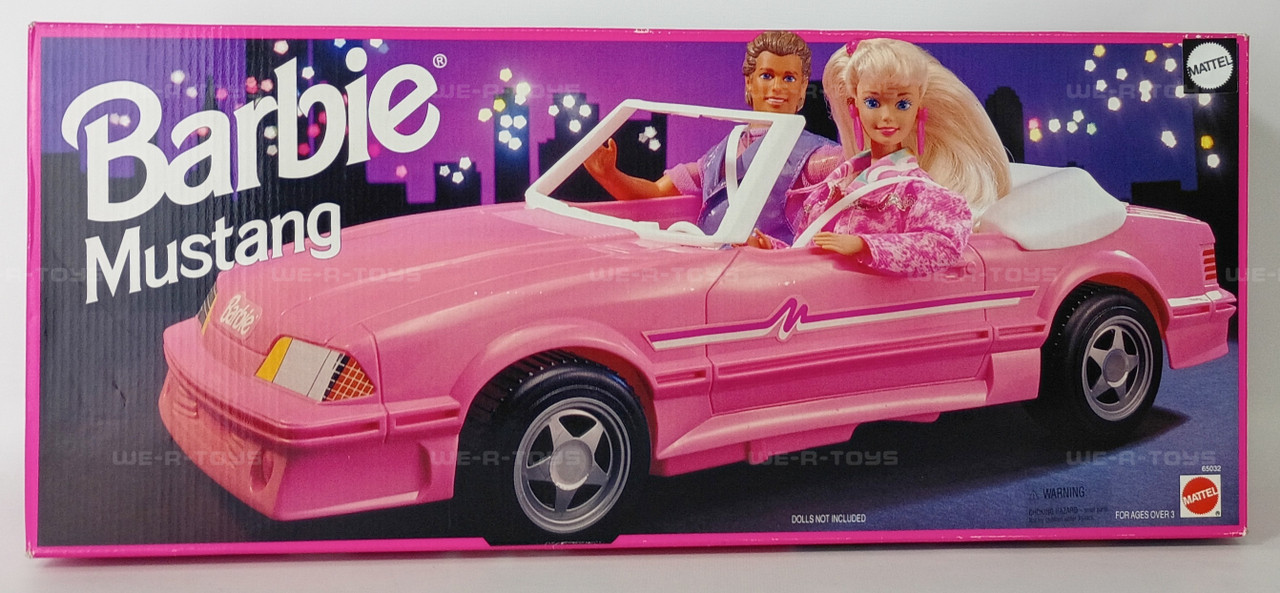 Barbie Pink Convertible Mustang Car 65032 Mattel 1993 New - We-R-Toys