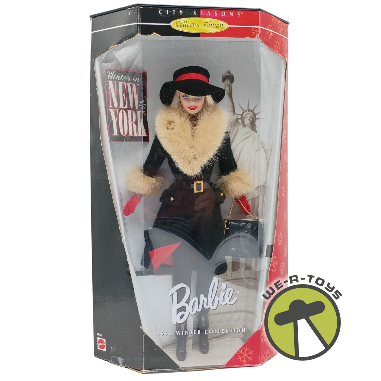 バービー 1998年 ウィンターコレクション ニューヨーク Amazon.com: Winter In New York Barbie Collector Doll : Toys