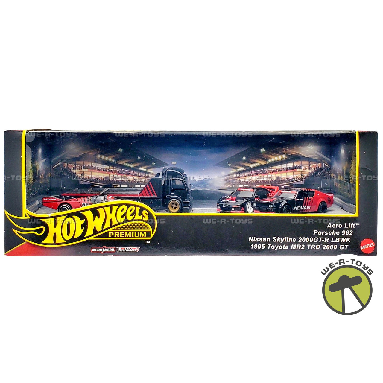 Hot Wheels Premium Collector ADVAN Racing Display Set 3 Cars & 1