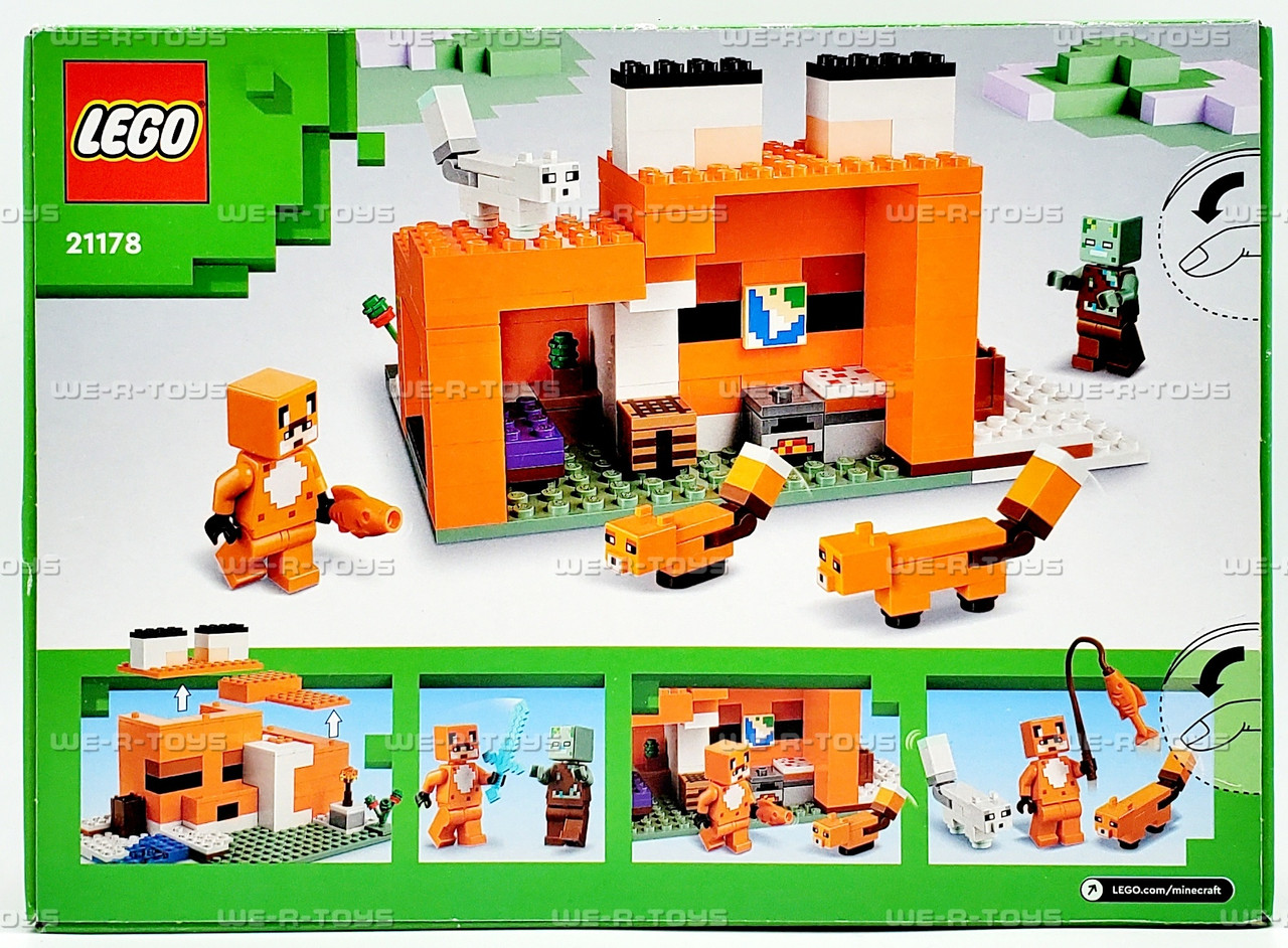 LEGO Minecraft The Fox Lodge House 193 Piece Building Set 21178