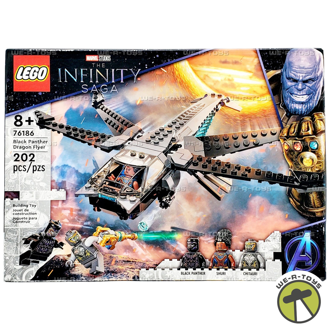 LEGO Marvel Black Panther Dragon Flyer 202 Piece Building Kit