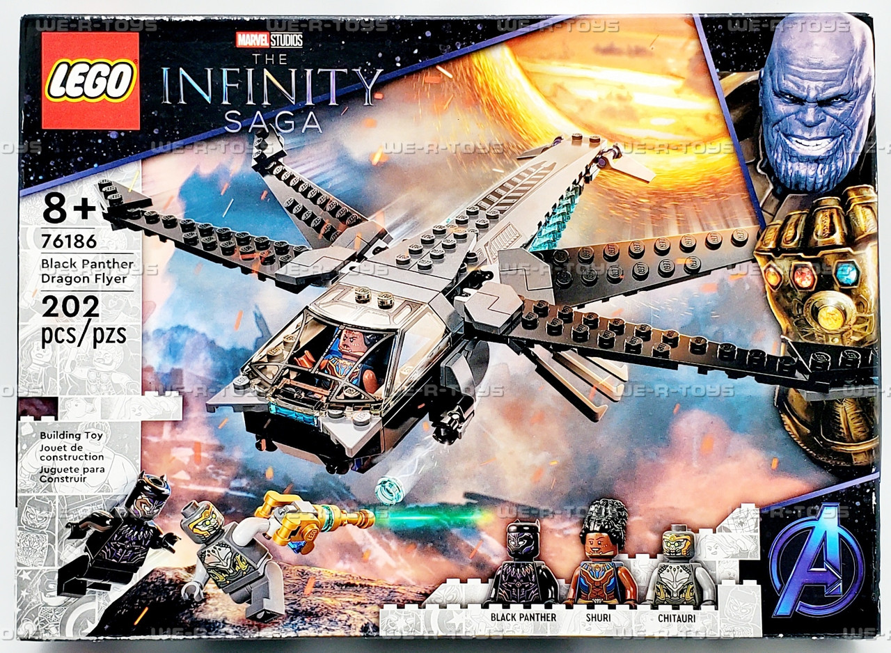 LEGO Marvel Black Panther Dragon Flyer 202 Piece Building Kit