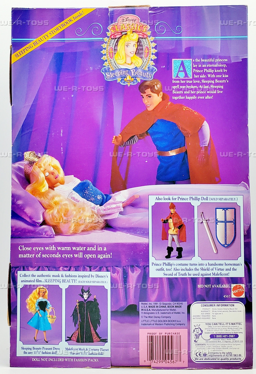 1991 Sleeping Beauty Barbie Doll Disney Classics 1991 Mattel 4567