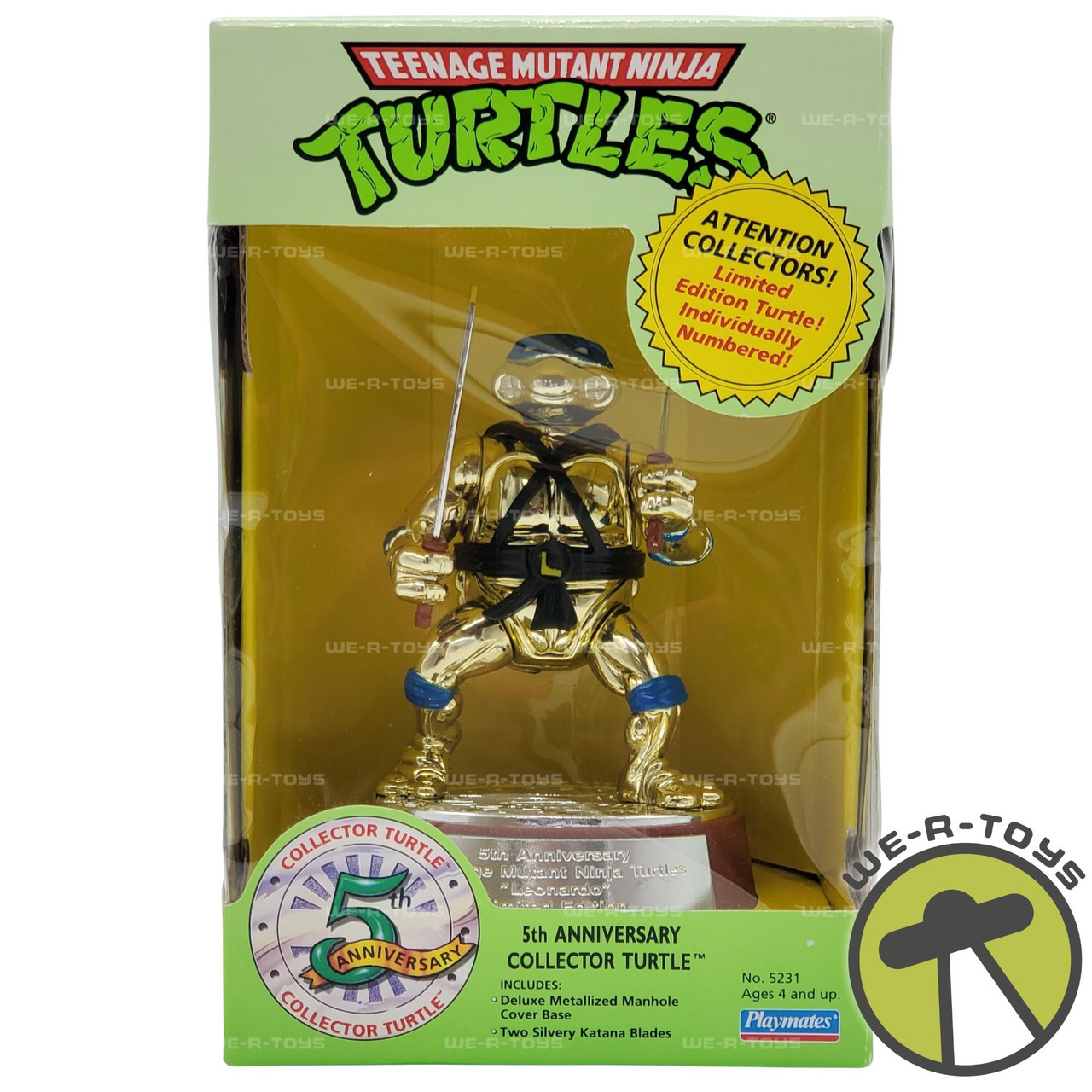 TEENAGE MUTANT NINJA TURTLES 5周年記念フィギュア Teenage Mutant Ninja Turtles Playmates 5th Anniversary