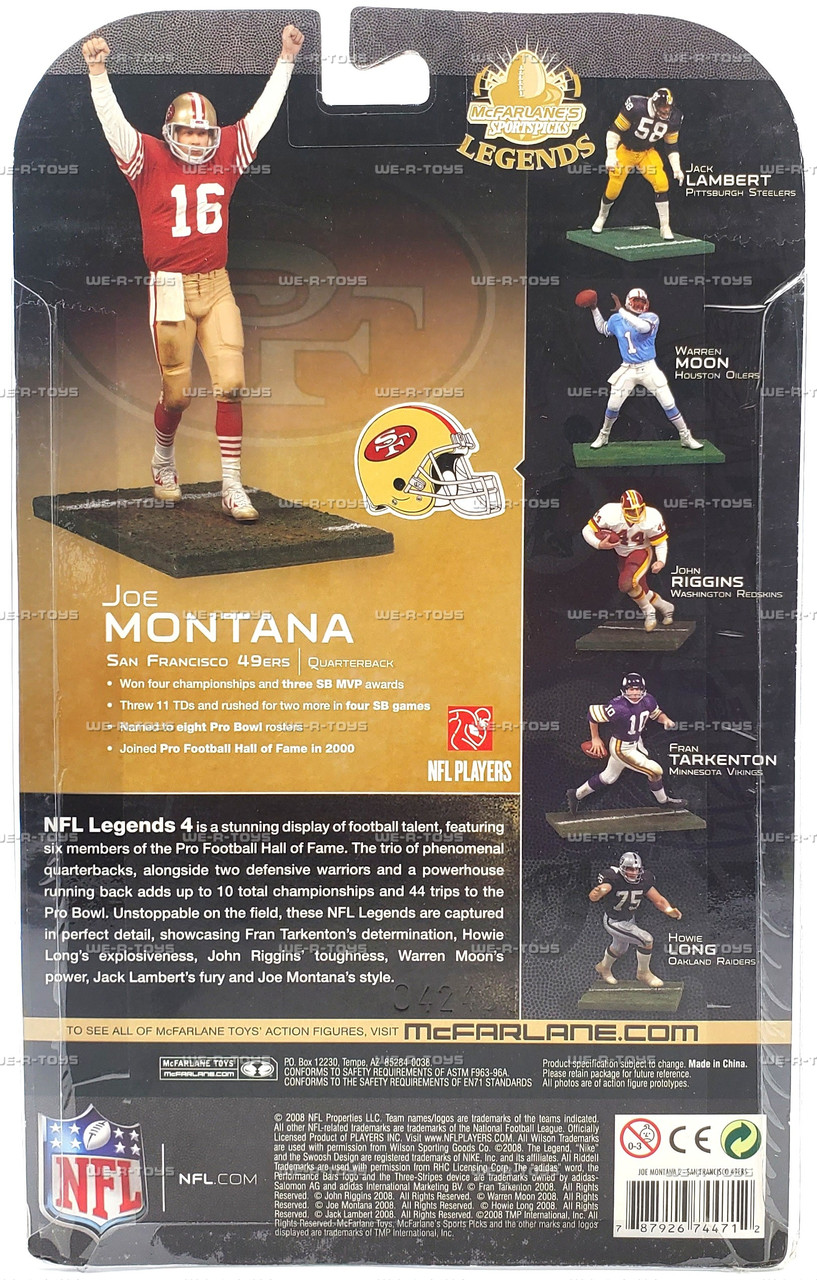 NFL Legends Joe Montana San Francisco 49ers Action Figure