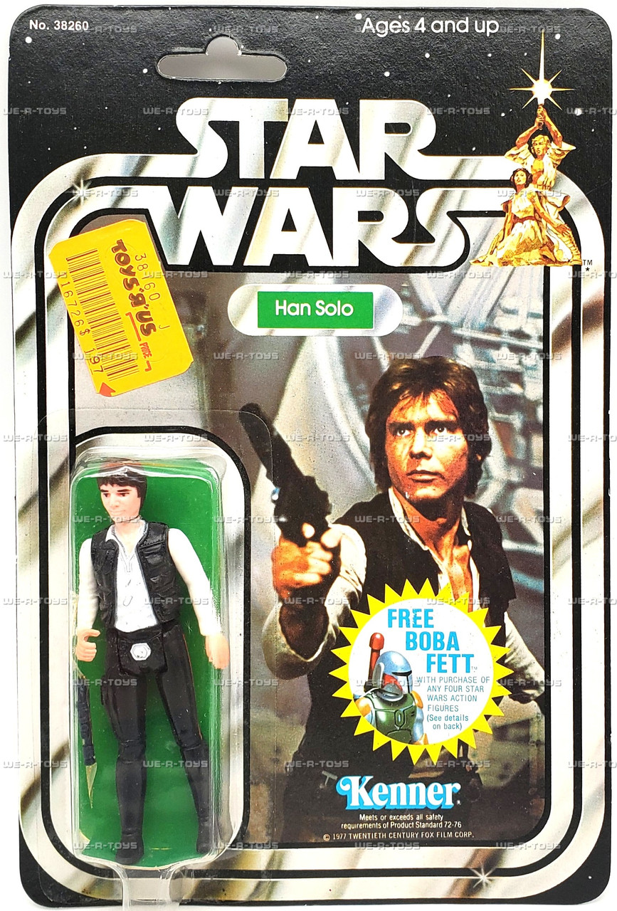 Star Wars A New Hope Han Solo Figure 20-Back w/ Offer 1977 Kenner