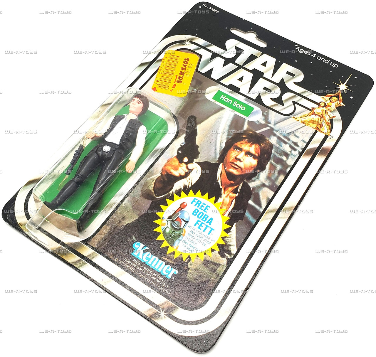 Star Wars A New Hope Han Solo Figure 20-Back w/ Offer 1977 Kenner